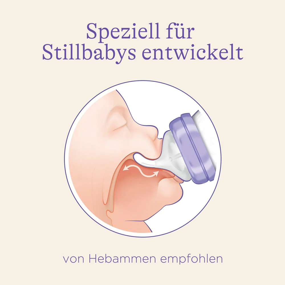 Glas-Babyflasche mit NaturalWave® Sauger 240 ml - Image 3